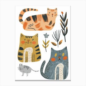 Ragapur Cat Clipart Illustration 5 Canvas Print