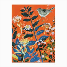 Spring Birds Dipper 2 Canvas Print