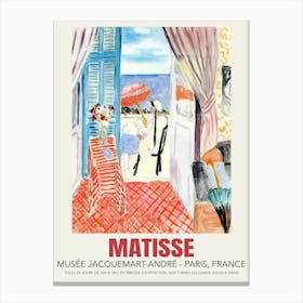 Matisse Woman With A Red Umbrella Canvas Print