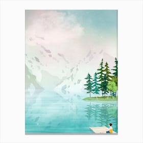 Le Lac Canvas Print