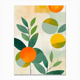 Oranges modern art Canvas Print