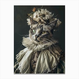 Victorian Cat Canvas Print