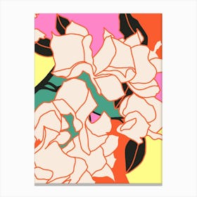 Pink Bougainvillea Essence Canvas Print