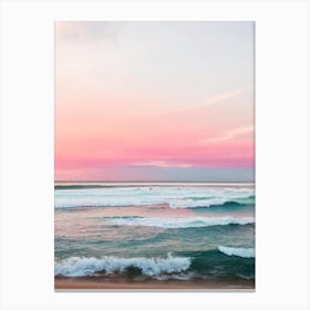 Dicky Beach, Australia Pink Photography 1 Canvas Print