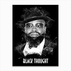 Black Thought Canvas Print