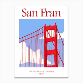 The Golden Gate Bridge, San Fracisco Canvas Print