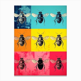 Bee Pop Art Painting Inspired 3 Canvas Print