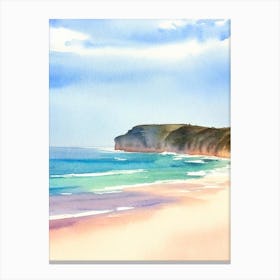 Bells Beach 3, Australia Watercolour Canvas Print