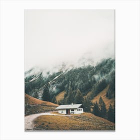 German Mountain Cottage Canvas Print