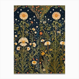 William Morris Daisies In A Garden Canvas Print