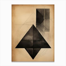 Abstract Geometric Painting (4) 1 Canvas Print