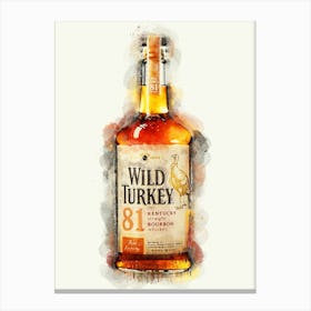 Wild Turkey Bourbon Whiskey Canvas Print