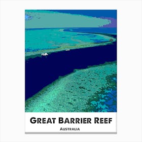 Great Barrier Reef, Australia, Landmark, Art, Wall Print Canvas Print