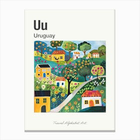 Kids Travel Alphabet  Uruguay 3 Canvas Print