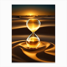 Hourglass In The Desert 1 Canvas Print