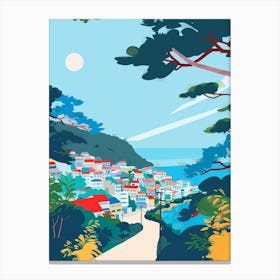 Aomori Japan 2 Colourful Illustration Canvas Print