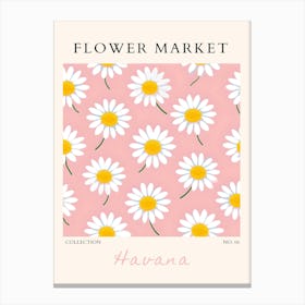 Flower Market Havana Canvas Print