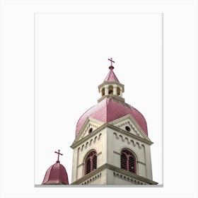 Pink Church Canvas Print