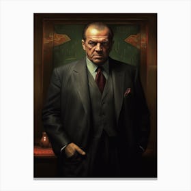 Gangster Art Frank Costello The Departed 4 Canvas Print