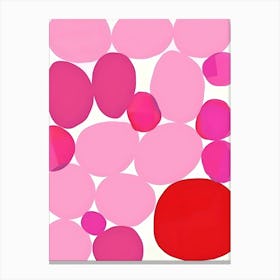 Pink Pebbles 1 Canvas Print