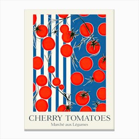 Marche Aux Legumes Cherry Tomatoes Summer Illustration 1 Canvas Print