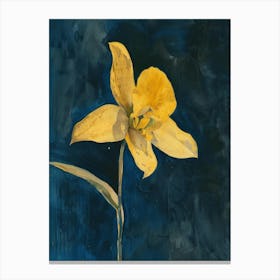 Yellow Orchid Canvas Print