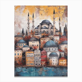 Kitsch Istanbul Illustration 4 Canvas Print