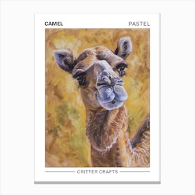 Camel Pastel Watercolour 4 Poster Stampe su tela