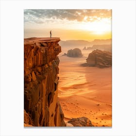 Sunset In Wadi Rum 1 Canvas Print