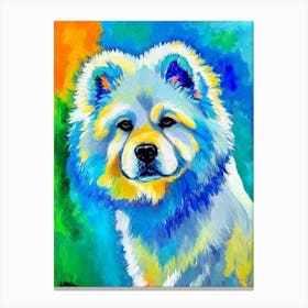 Chow Chow 2 Fauvist Style dog Canvas Print