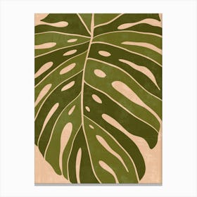 Monstera Leaf Canvas Print Canvas Print