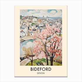 Bideford (Devon) Painting 1 Travel Poster Canvas Print