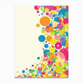 Colorful Bubbles Background Canvas Print