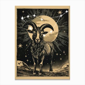 Zodiac - Capricorn Canvas Print