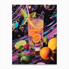 Zesty Fruit Photographic Collage 1 Canvas Print