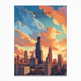 ChicagoTravel Poster 1 Canvas Print