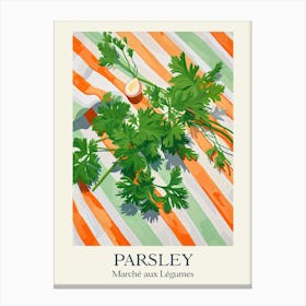 Marche Aux Legumes Parsley Summer Illustration 4 Canvas Print