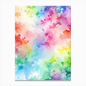 Watercolor Splashes Background 1 Canvas Print