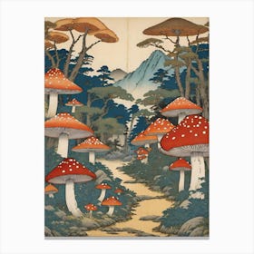 Fungus In The Forest Canvas Print