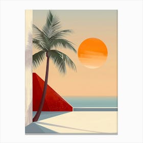 Sunset At The Beach 7 Canvas Print