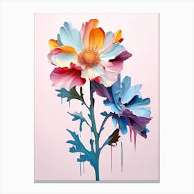 Oil Flower (1) Canvas Print