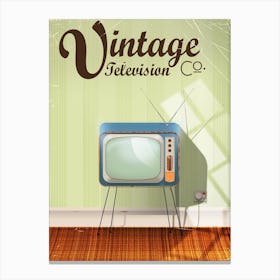 Vintage Television Co Canvas Print