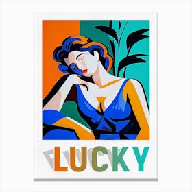 Maybe Lucky Canvas Print