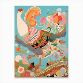 Maximalist Bird Painting Turkey 2 Canvas Print
