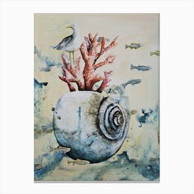 Captain Seagull Canvas Print