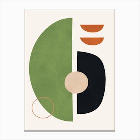 Geometry of circles and semicircles 4 Canvas Print