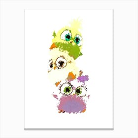 Cute Owls Canvas Print