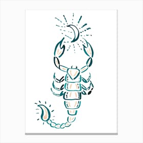 Scorpio Zodiac Canvas Print