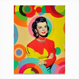 Natalie Wood Colourful Pop Movies Art Movies Canvas Print