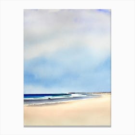 Venus Bay Beach, Australia Watercolour Canvas Print
